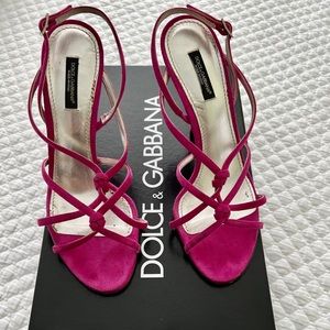 Dolce & Gabbana Designer Fuschia Made In Italy Size 38.5